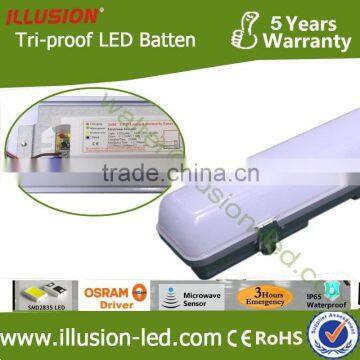 CE 1.5m 54W emergency light led Tri-proof IP65