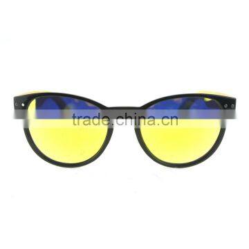 China wholesale Eco-friendly custom PC plastic bamboo sunglasses