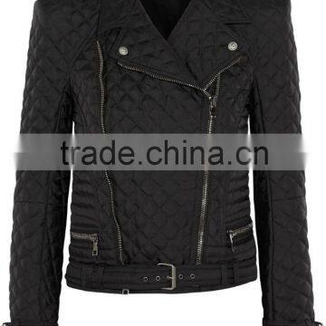 New Quilted Polyester Women Gothic Military Goth Jacket