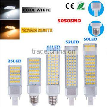Manufactuer G24 G23 E27 LED PLC Lamp G24D LED PLC Light corn led light Corn LED light Horizontal Plug Lamp