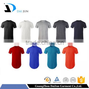 Daijun oem anti shrink short sleeve cheap plain lycra zipper t shirt