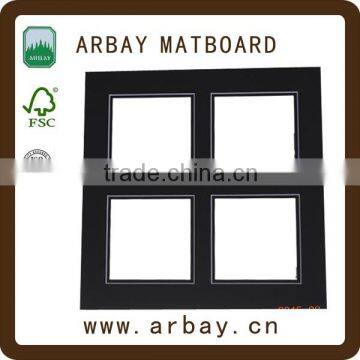 Wholesale acid free pre uncut 1.4mm 4 ply thickness art paper matboard mat board mount board