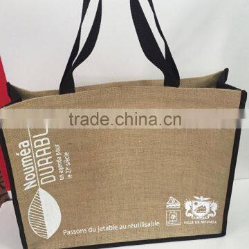 Recycled Jute Tote Bag Jute Shopping Bag Jute Grocery Bags