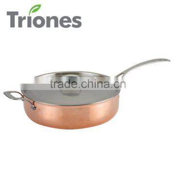 3-ply Stainless Steel Aluminum Copper Saute Pan