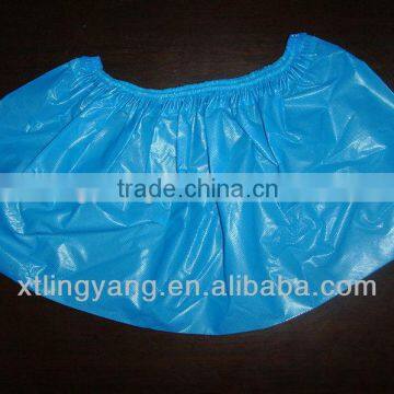 Disposable CPE shoe covers home using