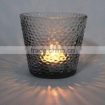 Glass tea light candle holder 5001