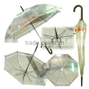 POE umbrella,transparent umbrella,clear PVC umbrella,EVA umbrella,renewable umbrella,recycle umbrella,