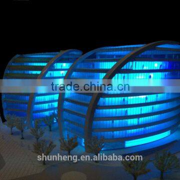 Miniature Architectural Model With Beautiful LED Lights From China