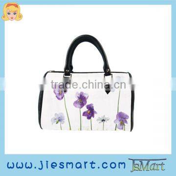 barrel style bag sublimation printing flower design