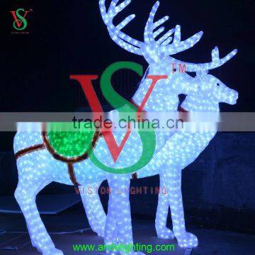 Large Christmas Reindeer Decorative Light for Shopping Mall Decoration