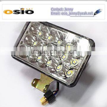 5 inch Square 15LEDs Headlight 8V-36V 45W High Power Auto Lamp LED LIGHT
