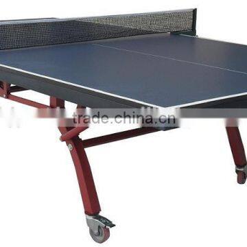 MDF indoor table tennis table double folding up moveable table tennis table for sale