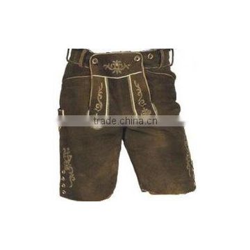 BROWN LADIES SUEDE LADERHOSEN SHORT PAKISTAN SIALKOT