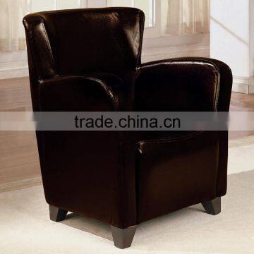 Classic leather armless dining chair/Wooden Fabric Chair