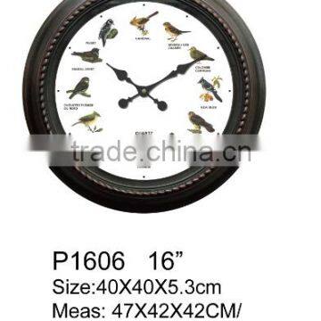Promotional Plastic Bird Sounds Wall Clock photo-2