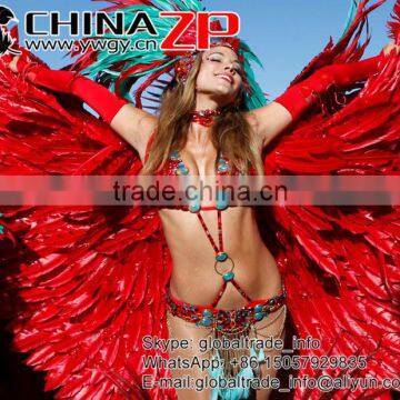 CHINAZP Good Looking Plumage Wholesale Dyed Kelly Green Turkey T-Base Body Feathers for Sale photo-6