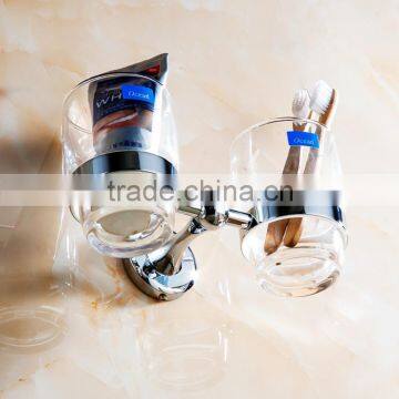 2016 Bathroom Accessory With Brass Fancy Holtel Use Double Cup Tumbler Holder. photo-3