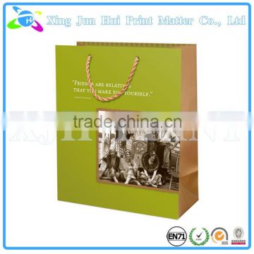 Custom made paper bags cheap printed shopping bags