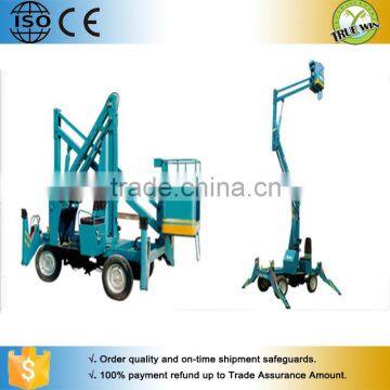 Made in China professional trailer diesel lift articulated boom lift