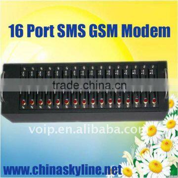 16 Port sms GSM Modem, GSM Wireless Terminals,Bulk SMS platform, high-speed send SMS