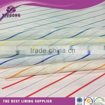 Yarn-Dyed 100% Polyester Sleeve Lining Factory