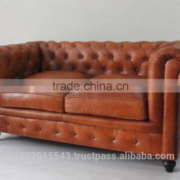 antique chesterfield leather sofa furniture design for living room