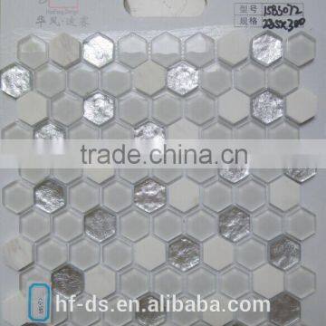 marble mixed glass mosaic