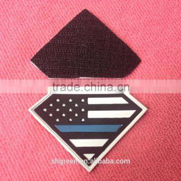 Safe Sword Logo PVC Rubber Badge With Removable Hook and Loop photo-5