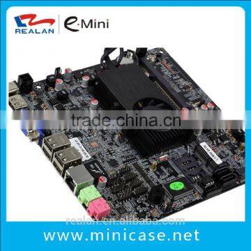 Emini/Realan New Mini Motherboard LR-E450TN AMD-T56N Dual-core 1.65GHz Graphics HD6320 8GB 4COM,Perfect Matching Your Mini Cases
