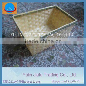 bamboo basket pure handmade weaving rectangle natural promotion bamboo basket