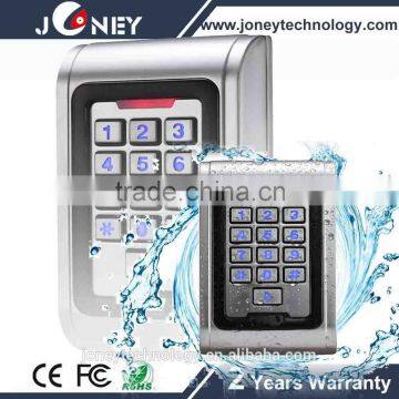 IP68 Metal Waterproof Digital Backlight Smart Card Door Access Control With Keypad