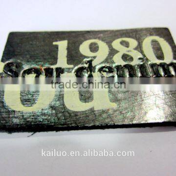 Embossed Logo Leather Label for Jeans photo-2