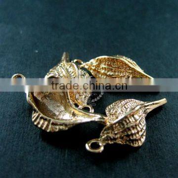 12x22mm 14K Light Gold Plated Sea Shell DIY Pendant Charm Supplies Findings 1850185 photo-2
