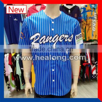 pinstripe baseball jersey team baseball jerseys button down baseball jersey