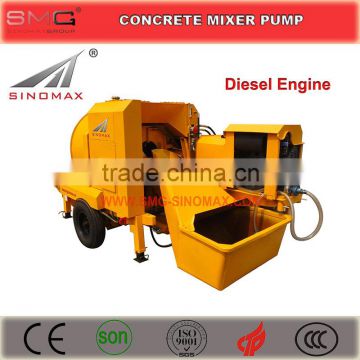 DJBT40-08-56 Diesel Mobile Portable Concrete Pump with Mixer, Concrete Mixer Pump, Concrete Mixer with Pump for sale in China