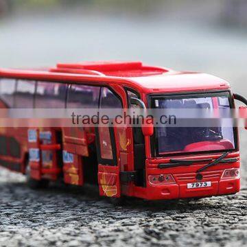 2016 hot custom bus model plastic toys/oem high quality cars model kids toys/factory develop small kids toys made in China