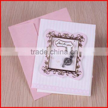 luxury handmade banquet blank invitation card