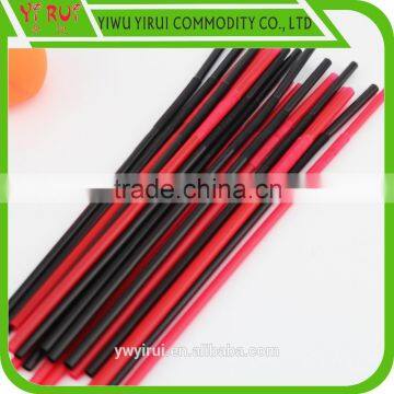 New colored plastic drinking straws