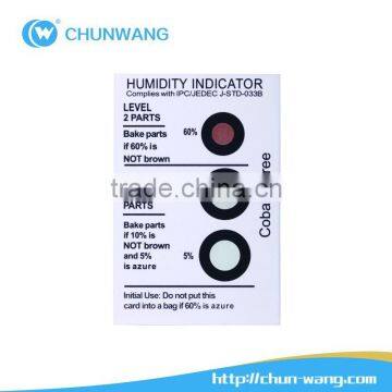 Eco-friendly Cobalt-free Sesitive Humidity Indicator Cards on Promotion