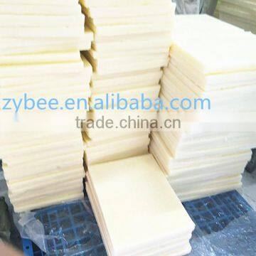 factory price zhuoyu first class natural whitr bee wax slab/ beeswax