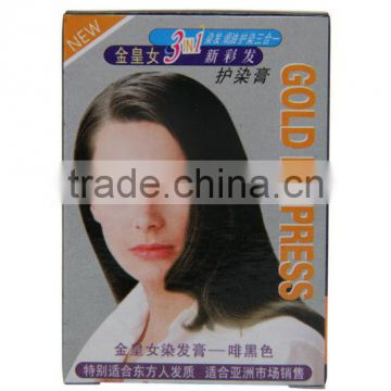 Professional hair color manufacturer hair dye brands hair coloring comb coffee black