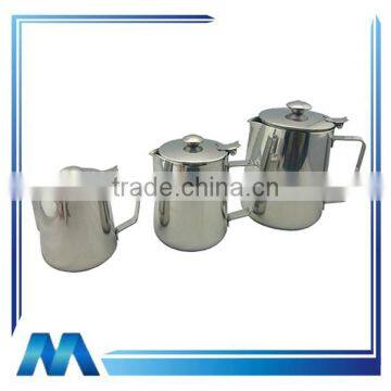 Stainless Steel Milk Jug With Lid , Milk Ketlle Stainless Steel Milk Beaker