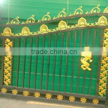 powder coated or painted black decorative gardon gate