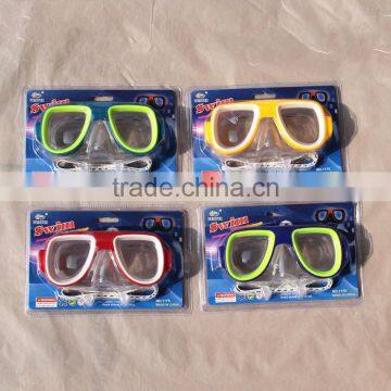 high quality hot sell colorful plastic swimming glasses for mens for kids womens swimming glasses