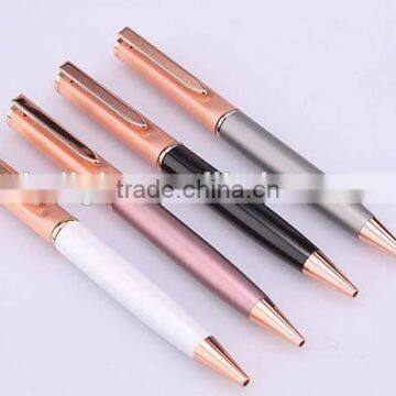 rose gold metal ball pen