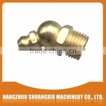 Supply best factory price machinery parts grease fitting 1/8-28 45degree