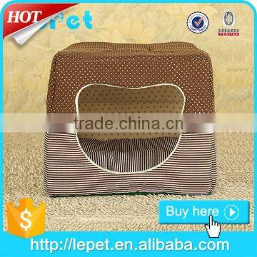 Double-use Soft Cozy Dog Bed Fabric Dog House photo-4