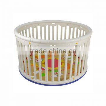 New Deluxe Plastic Round Baby Playpen Play Center with Padded Mat