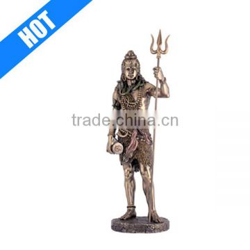 Customized Handmade Painted Resin Standing Shiva Statue