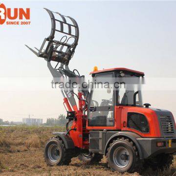 Qingdao Everun New Condition 1.5Ton Small Wheel Loader With Grapple Forks for Sale photo-3
